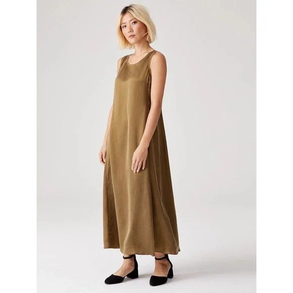 eileen fisher brown dress